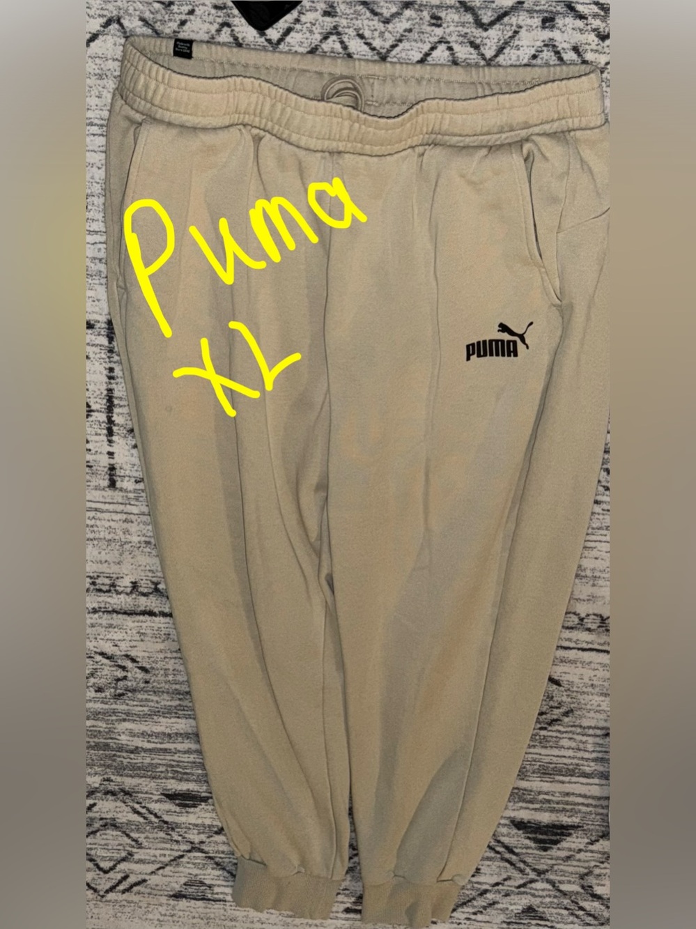 Men’s Puma Tan Jogger Sweatpants